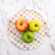 New York Apples Melamine Dinner Plates