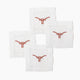 Texas Longhorn Embroidered Cocktail Napkins