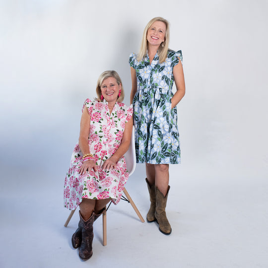 Americana Floral Tiered Dress