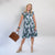Americana Floral Tiered Dress