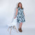 Americana Floral Tiered Dress