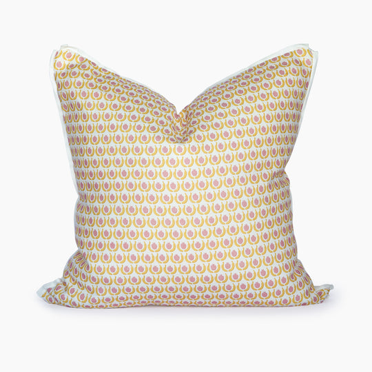 Apples & Bananas Square Pillow Cover Only