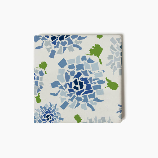 50 States Blue Hydrangea Coasters