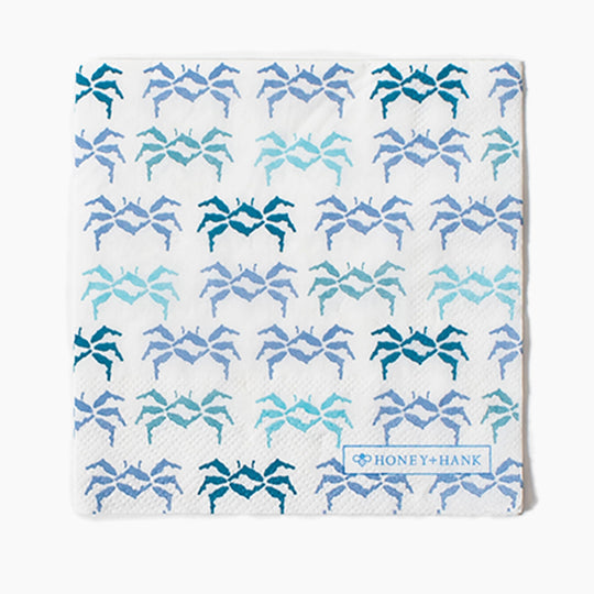 Florida Sand Crab Paper Cocktail Napkins
