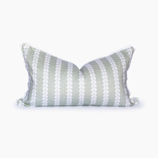 Georgia Bamboo Stripe Lumbar Pillow Cover