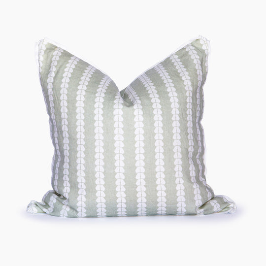 Georgia Bamboo Stripe Square Pillow Cover