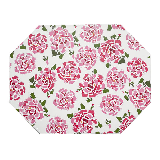 50 States Peonies Octagonal Hardmats