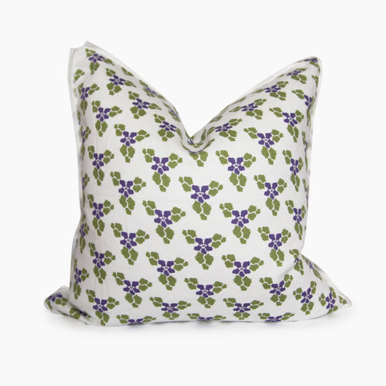 Wisconsin Violets Square Pillow Cover Only