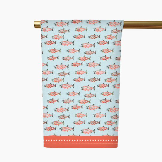 Alaska Salmon Tea Towel