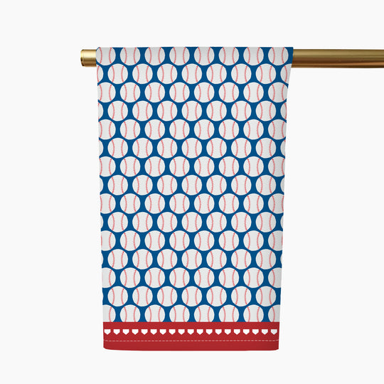 Baseball Waves Tea Towel
