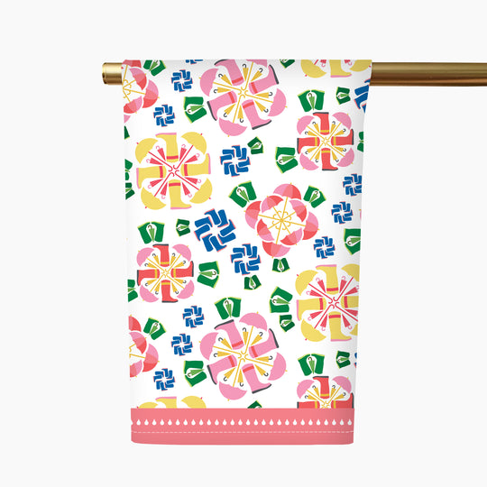 Showers Flowers Tea Towel
