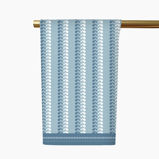 Michigan Herringbone Stripe Tea Towel