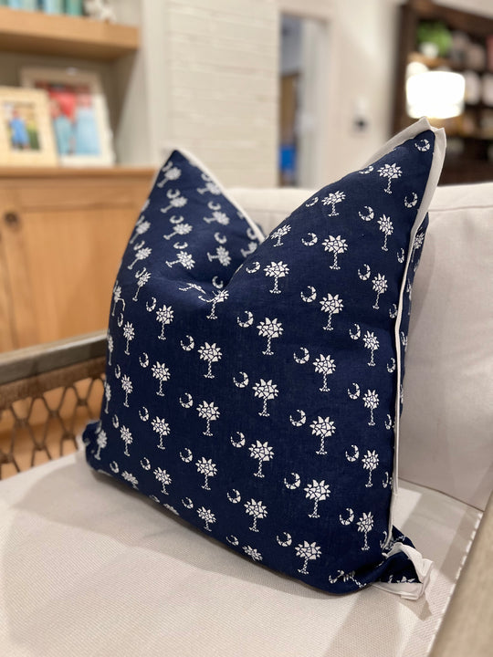 South Carolina Palmetto Square Pillow Cover Only